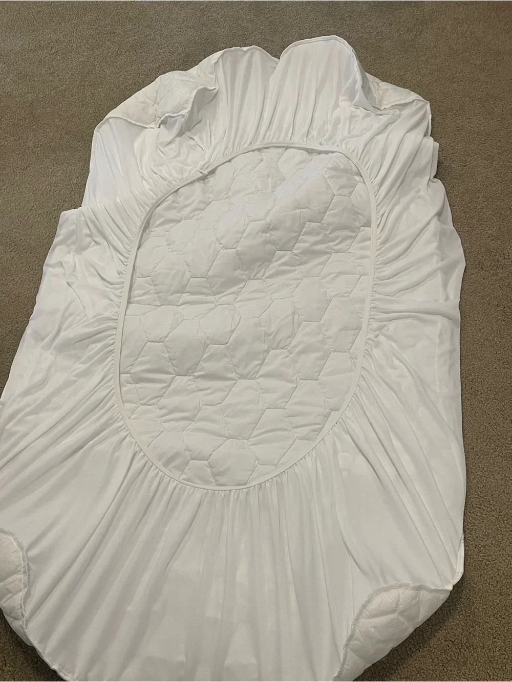 The Big One White Twin Essential Mattress Pad White Quilted Bedding Topper
